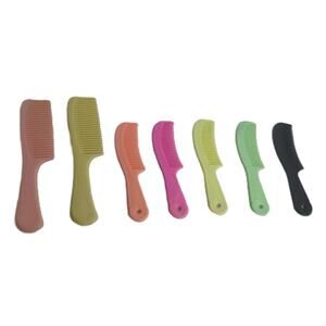 Vintage Neon Multicolor Combs Set Of 7